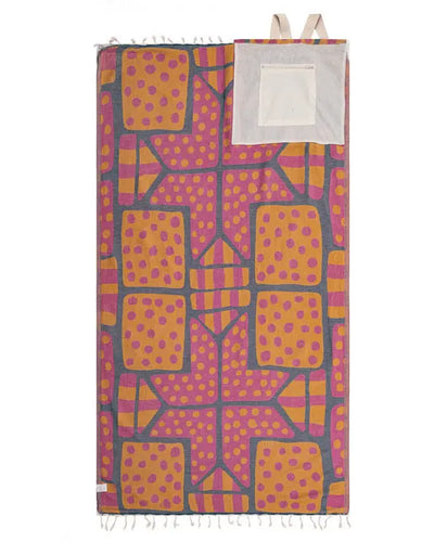 2-in-1 Towel Bag · 100% Organic Turkish Cotton